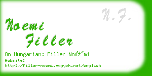 noemi filler business card